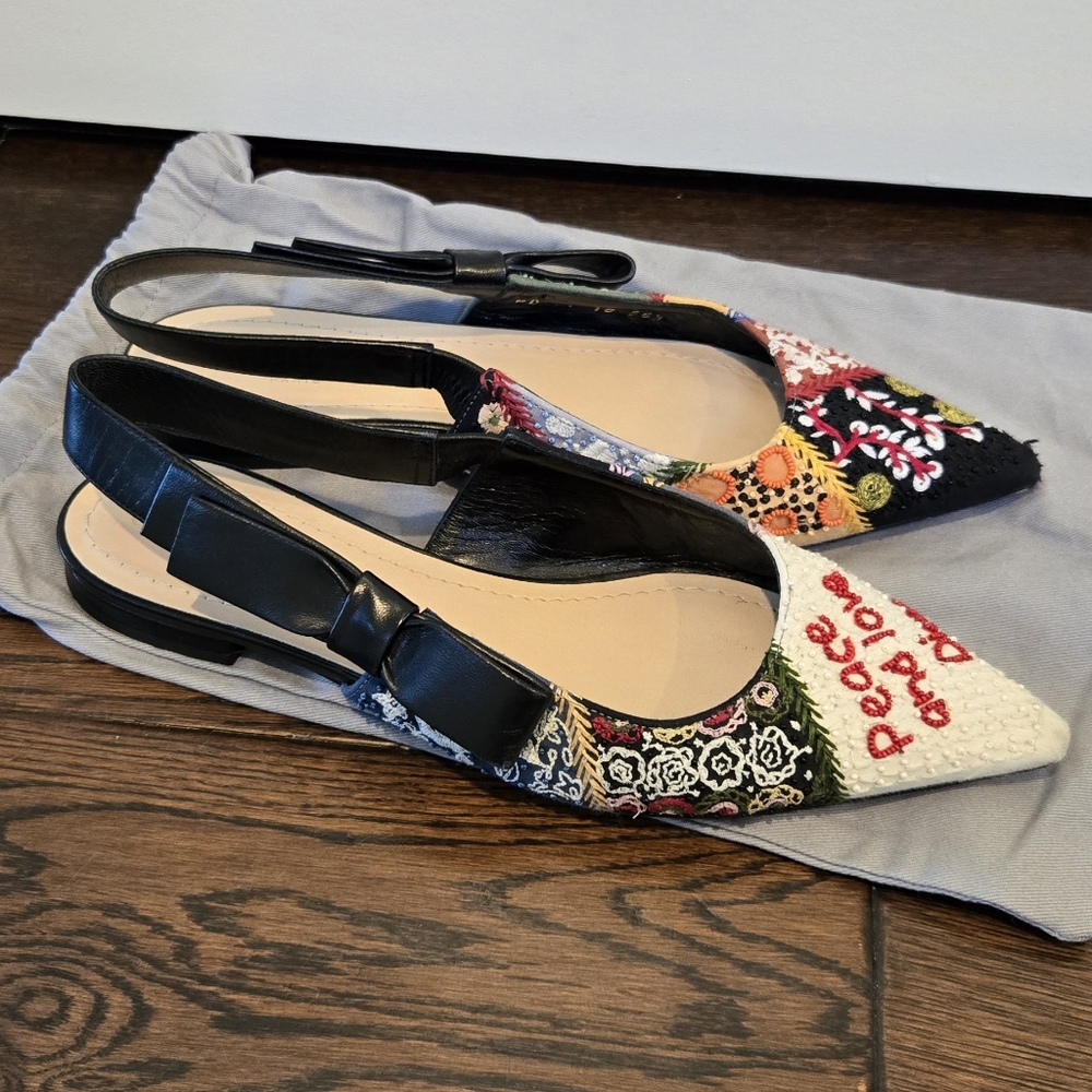 Peace And Love Dior Flats